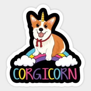 Corgi Unicorn Pembroke Welsh Corgicorn Dog Sticker